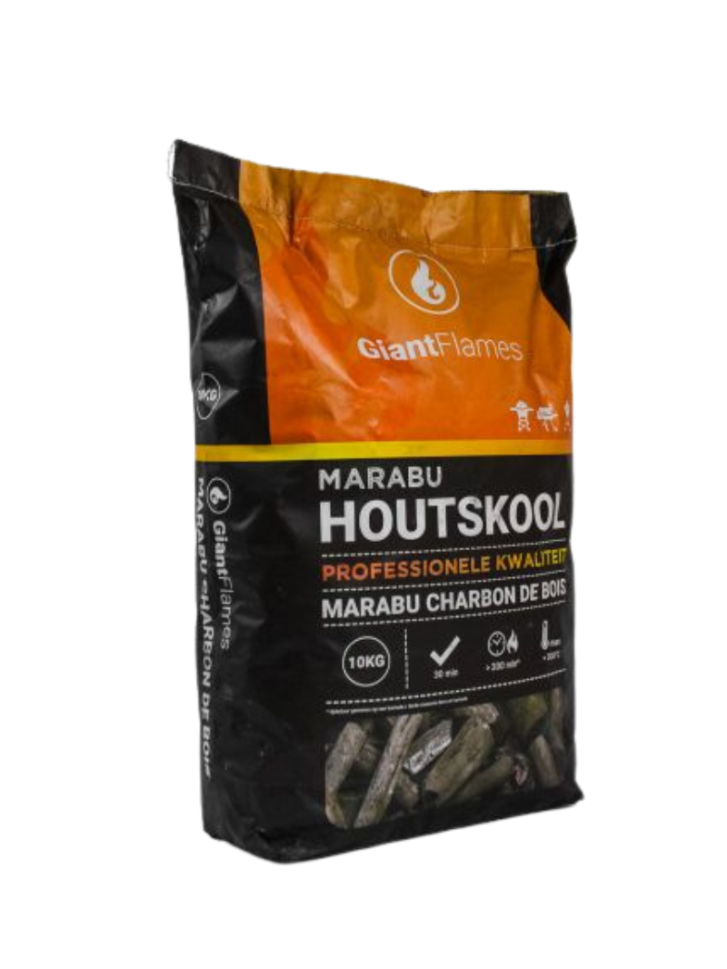 Palette Giant Flames Charbon de bois Marabu – 60 x 10 kg (600 kg – Image 3