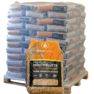 Demi-Palette de Granulés de Bois Giant Flames – 35 Sacs x 15 kg (525 kg)