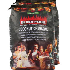 Black Pearl BBQ – Briquettes de noix de coco 25 x 10 kg (250 kg)